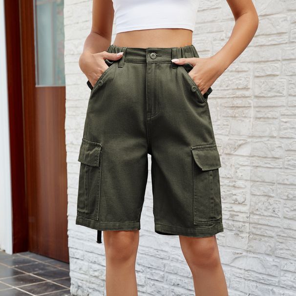 Women's Clothing New Personalized Washed Workwear Shorts Casual Shorts Trend_mkmklike.com