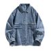 Pulse Pulse New Spring Summer Hong Kong Style European American Street Trend Korean Version Long Sleeve Washed Men's Denim Jacket_mkmklike.com