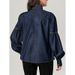 K European And American Style Women's Fashion New Lace Up Bow Denim Shirt_mkmklike.com