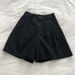 Women's Clothing Retro High Waist Slimming Linen Wide Leg Shorts Casual Suit _mkmklike.com