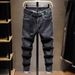 High End Slim Fit Jeans for Men Stretchy Casual Versatile Black Denim Spring Autumn Trendy Clothing_mkmklike.com