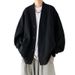 Solid Color Lazy Style Trendy High-end Brand Cardigan Spring And Autumn Loose Casual Jacket Hot Sale Men's Clothing_mkmklike.com