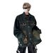 Loom 2024 Men's Denim Jacket Spring Autumn Washed Vintage Cool High-end Design Trendy Brand European American Street Style_mkmklike.com
