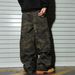 Men's Clothing Street Style Casual Ripped Multi Pocket Cargo Wide Leg Camouflage Jeans_mkmklike.com