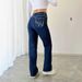 Women's Clothing Mid-Rise Straight Leg Jeans For Women - Comfortable Stretch Denim With Elegant Embroidery_mkmklike.com