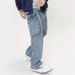 Nordmann European And American Style Retro High Street Washed Jeans For Men With Multiple Pockets, Patchwork, Loose Straight Hip_mkmklike.com