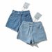 Women’s Clothing Ripped Denim Shorts For Women Summer New High Waist Ins Two Buttons Slimming Raw Edge A Line Wide Leg Hot Pants_mkmklike.com