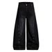 Vintage Washed Denim Jeans For Men – Distressed Wide-Leg Trousers With O-Ring Grommet Details (S-3XL)_mkmklike.com