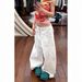 Unisex Punk Style Embroidered Jeans – Oversized Streetwear Denim Pants With Edgy Print (White, S-3XL)_mkmklike.com