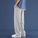2026 Summer Men's Ice Silk Pants, Thin Straight Loose Breathable Casual Trousers, Youth Trendy Sports Pants_mkmklike.com