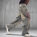 Men's Graffiti Washed Denim Jeans – Oversized Straight-Leg Pants With Distressed Details & Faux Rips (American Streetwear, Loose Fit, Cotton Comfort)_mkmklike.com