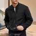 Cross-Border European American Spring And Autumn Men's New Suede Warm Zipper Stand Collar Business Sports Jacket For Men_mkmklike.com