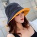 Hot Sale Letter Embroidery Fisherman Hat For Women Double-sided Outdoor Fishing Casual Panama Bucket Sunscreen Sun Cap_mkmklike.com
