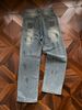 Men's Distressed Paint Splatter Jeans Casual Loose Straight Leg Mid Waist Long Pants Slight Stretch Machine Washable_mkmklike.com