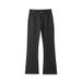 Cleanfit Spring And Autumn Stretch Black Curved Hem Flared Jeans For Men, Vibe American Style Slim Straight Pants_mkmklike.com
