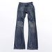 Spring High Quality Stretch Slim Fit Straight Leg Men's Jeans With Splatter Paint Slightly Flared Trendy Student Pants_mkmklike.com
