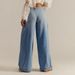 Women's Casual Loose Fitting Jeans Mid Waisted Straight Leg Tapered Long Pants Style Washed Cross Border_mkmklike.com