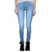 Women's Clothing Women's Mid Waist Contrast Stitching Denim Skinny Pants_mkmklike.com