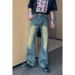 Nordmann Vintage Jeans For Men High-End Loose Straight Casual Autumn Winter American High Street Trendy Cool Long Pants_mkmklike.com