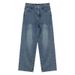 High-waisted Straight-leg Jeans Women, Early 2026 New Style, Petite-friendly, Loose-fitting, Slimming, Wide-leg,_mkmklike.com