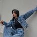 Chaogang Style High Waist Chic Denim Short Jacket Women's Retro Blue Fried Street Top Spring Autumn New_mkmklike.com