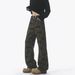 Men's Summer Jeans High Street Hip Hop Style Personalized Letter Design Handsome Trousers_mkmklike.com