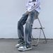 Nordmann American Retro Workwear Jeans For Men, Autumn And Winter Straight Loose Casual P, High Street Trend Hip-Hop Design_mkmklike.com
