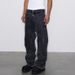 New Retro Snowflake Washed Jeans Men's Heavy Industry Old Water Ripple Creased Vibe Straight Pants_mkmklike.com