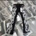 Spring New Jeans Men's Fake Holes Splashing Ink Personalized Fashion Washed Slim Straight Three-dimensional Cut Casual Pants_mkmklike.com