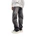 Men's Straight Leg Loose Fit Curved Wide Leg Pants Splatter Paint Design Retro American High Street Style Cool And Versatile Floor Length Jeans_mkmklike.com