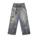 Men's Summer Loose Fit Harem Jeans – Trendy Straight Leg Washed Denim Pants, Comfortable & Stylish (S-3XL, Blue/Black)_mkmklike.com