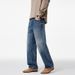 Men's Clothing & Archer0603 & Straight Leg Jeans Men's Autumn And Winter New Style Loose Wide Leg Pants Washed Casual Long Trousers Trendy_mkmklike.com