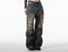 Wasteland Wind Ripped Jeans Men And Women Straight Loose Wide Legs American High Street Tide Brand Ruffian Handsome Design Overalls_mkmklike.com