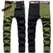 Men's Clothing New Stretch Jeans Men's Foreign Trade Hot Style Men's Pants Men's Trousers Splicing Two Color_mkmklike.com