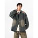 Denim Loose Plus Size 2025 Spring And Autumn American Workwear Shirt Casual Jacket Men_mkmklike.com