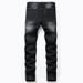 Suitable For All Seasons Autumn Winter New Black For Men Plus Size Men's Ripped Jeans Trendy_mkmklike.com