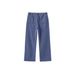 Men's Clothing Independent French Work Pants Baggy Version Commuter Straight Wide Leg Jeans Blue Vintage Cleanfit_mkmklike.com
