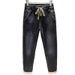 2025 Spring Autumn Summer Thin Elastic Waist Black Jeans Men Drawstring Harem Stretch Trendy Casual Long Pants_mkmklike.com