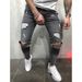 Ripped Slim Fit Men's Jeans European American Style Exclusive Clothing For Men_mkmklike.com