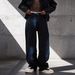 Men's Streetwear Rhinestone Jeans – Oversized Straight-Leg With Galaxy Black Graffiti (S-3XL) | Hip-Hop & Urban Fashion_mkmklike.com