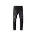 Men's Clothing Street Hip Hop Fashion Skinny Ripped And Distressed Jeans Men's Slim Fit Ripped Distressed Skinny Jeans For Hip Hop Streetwear Fashion_mkmklike.com