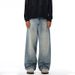 American High Street Washed Denim Men's Dad Trendy Loose Straight Versatile Wide-Leg Pants_mkmklike.com