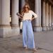 High-Waisted Wide-Leg Jeans For Women – Adjustable Drawstring Comfort Denim Pants (Classic Blue, S-XXL)_mkmklike.com