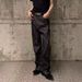 Cleanfit Raw Denim Jeans 13 Oz Mid-Rise Bootcut Embroidered Leather Patch Men's And Women's Clothing_mkmklike.com