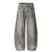 Men's Clothing Retro High Street Ink Splashed Jeans Design Sense High End Scimitar Niche Pants_mkmklike.com