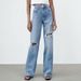 Women's Clothing Versatile Ripped Blue Wide Leg Jeans High Waist Distressed Blue Wide Leg Jeans - Stretch Denim Casual Trousers For Comfort & Style_mkmklike.com