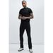 Men’s Rhinestone Washed Jeans – High Waist Straight Leg Denim Pants (S-3XL, Stretch Comfort, Retro Street Style)_mkmklike.com