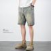 Summer New Style Men's Denim Shorts Thin Loose Fit Korean Trendy High Street Five Point Pants_mkmklike.com