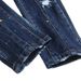 Men's Slim Fit Stretch Denim Jeans With Artistic Ripped Details & Zip Accents, Modern Tapered Leg For Trendy Urban Style_mkmklike.com