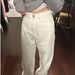 Premium White Jeans For Men – High Street Wide-Leg Trousers With Vintage Wash & Drop-Crotch (S-XXXL) – Minimalist Summer Staple_mkmklike.com
